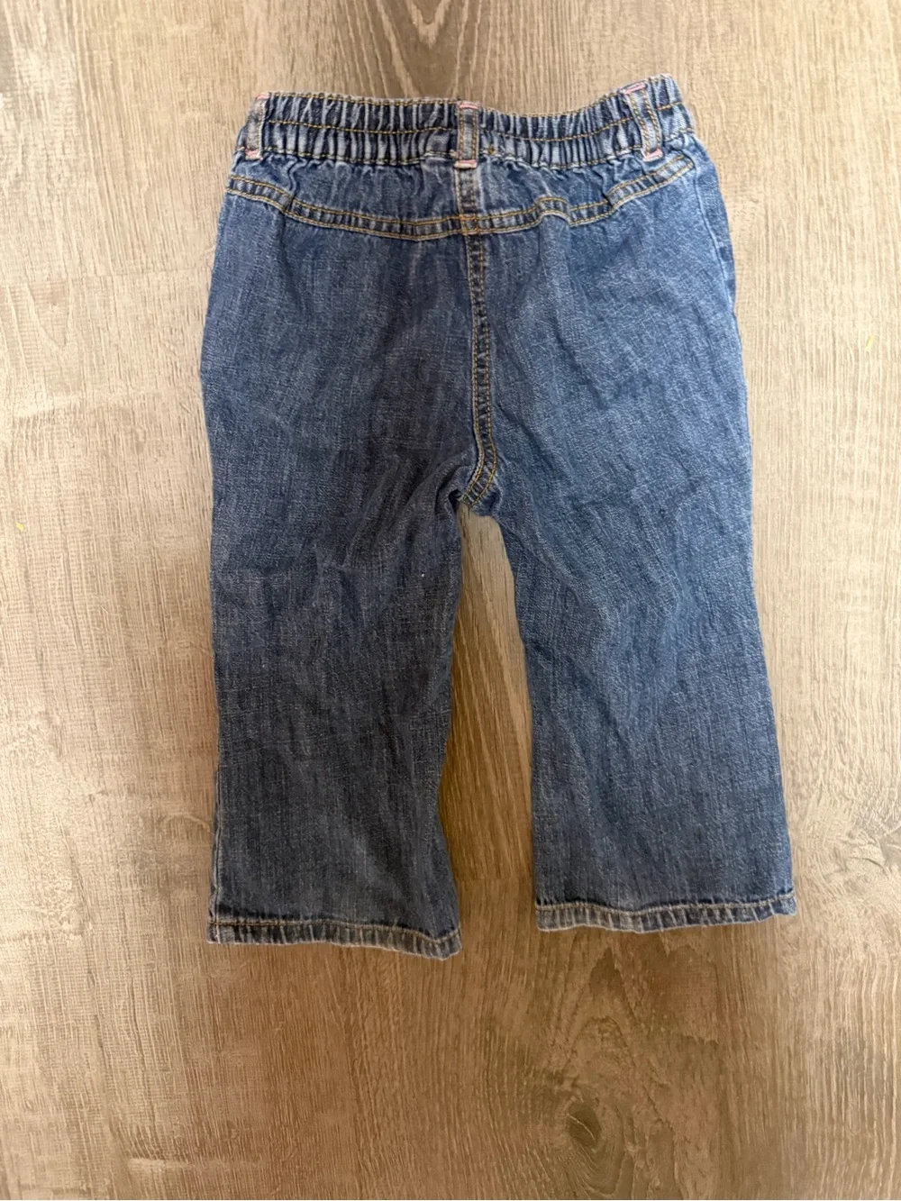 Gymboree Blue Denim Jeans with Pink Accents